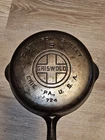 VINTAGE GRISWOLD CAST IRON #5 LARGE BLOCK LOGO SKILLET 724