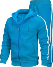 Mens Tracksuit 2 Piece Set Full Zip Hoodie Athletic Running Jogging Sweatsuit