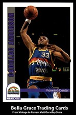 1992-93 Hoops Cadillac Anderson #54 Denver Nuggets NBA Basketball