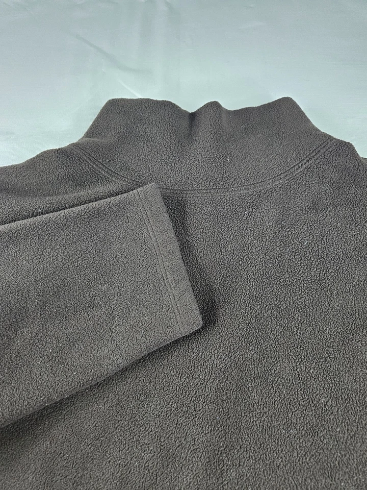 Lands' End polar simulado cuello alto mujer 18-20 XL marrón manga larga elástico Foto 2 de 4