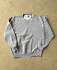 Jerzees NuBlend Sweatshirt Size XL Heather Gray Pullover Crewneck USA