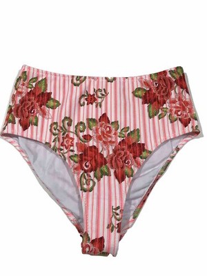 Phax Women s High Waisted Bikini Bottom Size Medium Multicolor Floral NEW