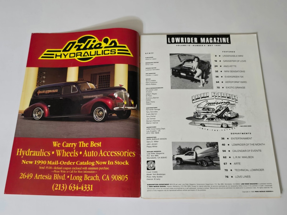 LOWRIDER MAGAZINE MAY 1990 CAR CULTURE STREET LATINO TRUCK VTG