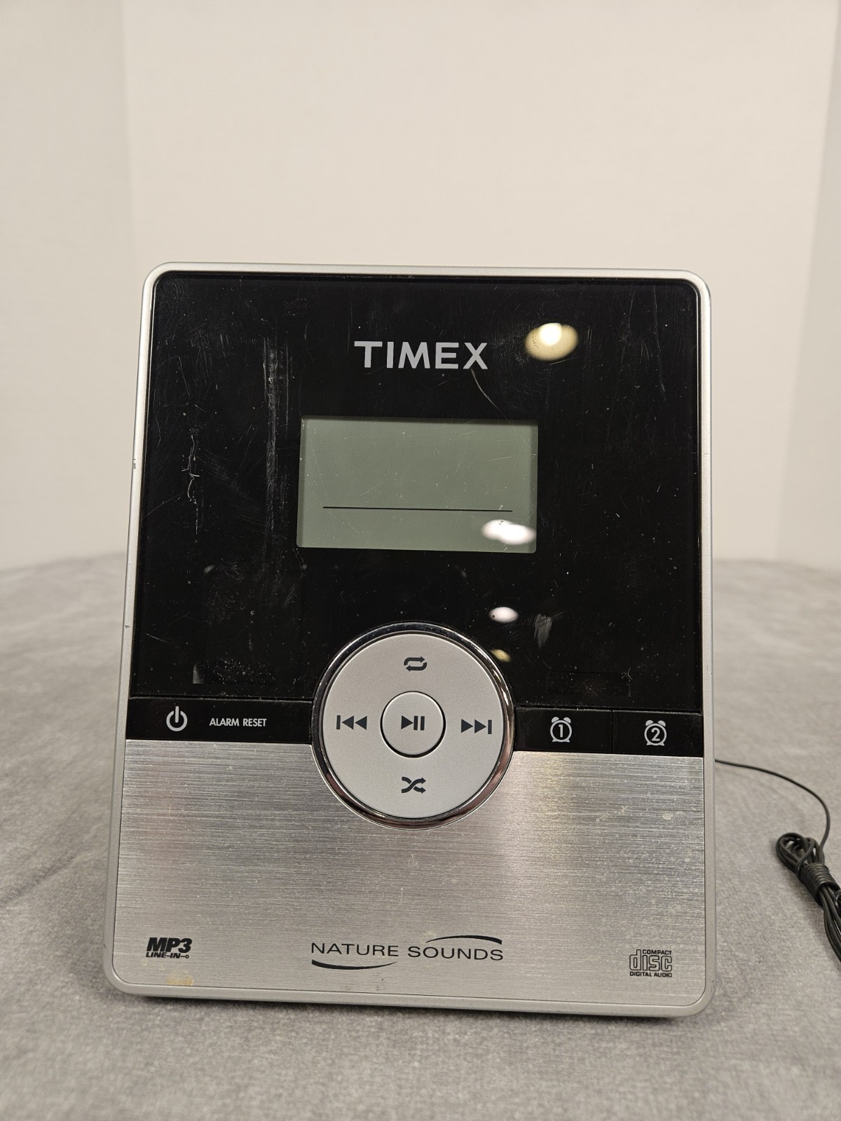 Timex T612S CD Stereo Clock Radio AM/FM Nature Sounds MP3 Line-In Tested