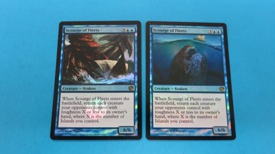2x FOIL  1 PRE 1 REG SCOURGE  OF FLEETS E MTG MAGIC THE GATHERING NM / UNPLAYED