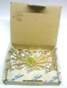 PRINCESS HOUSE ~ 3" Lead Crystal Heart Shaped Ornament  w/Box