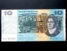 Australia $10 Ten Dollar Banknote Fraser / Cole Note
