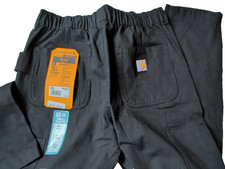 Carhartt Force Ripstop Work Pant Black Relaxed Fit Tapered Cargo Midrise Utility