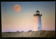 Moonrise By A Beautiful Lighthouse, The Perfect Getaway