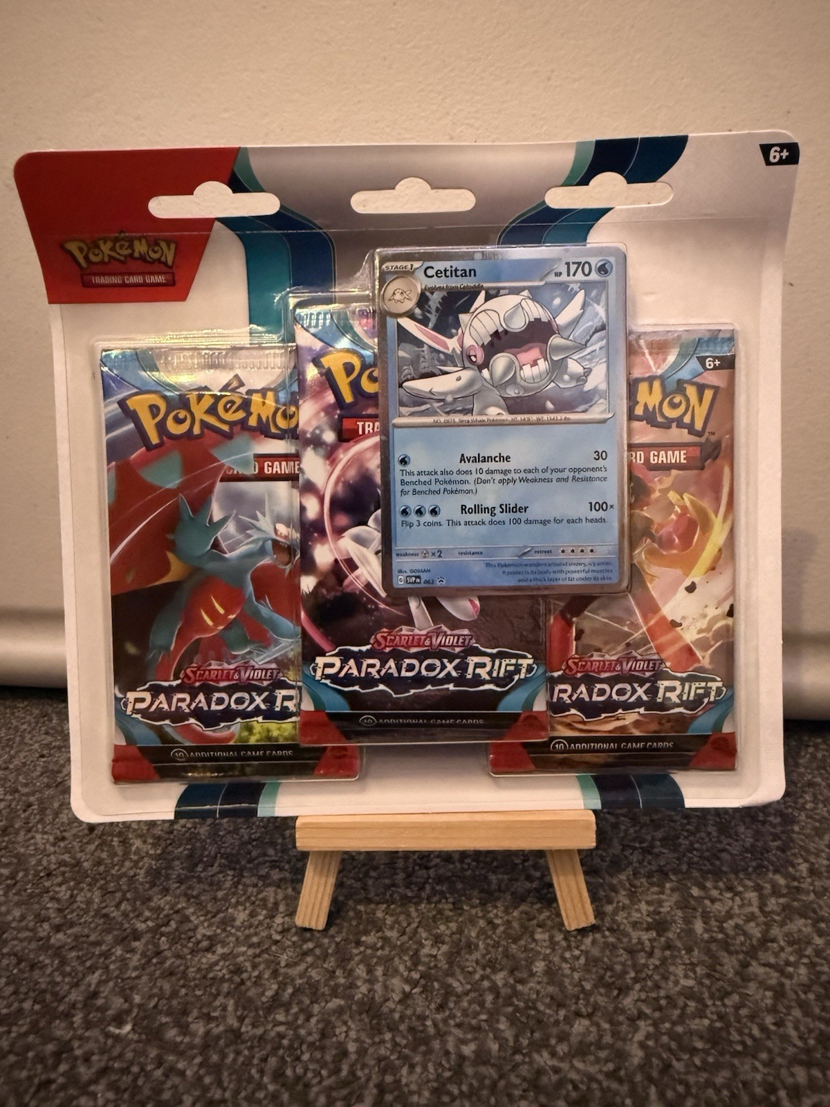 Pokémon TCG Paradox Rift Cetitan Triple Booster Pack New and Sealed