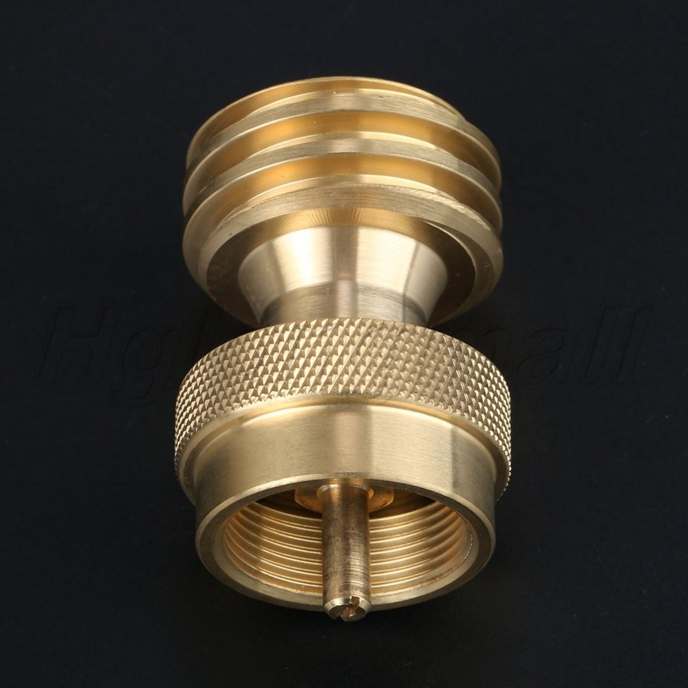 BBQ Brass Grill Steak Saver Gas Grill Adapter 1 LB Propane Cylinder Connections