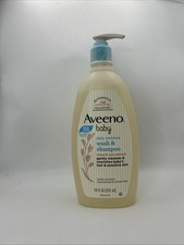 Aveeno Baby Daily Moisture Gentle Body Wash  Shampoo with Oat Extract, 2-in-1 B