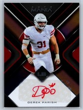 2022 Wild Card - Triangle Mirror Purple/Gold #AM-TR7 Derek Parish Red Ink AUTO