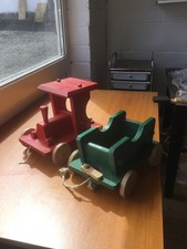 Hand Made Wooden train Set
