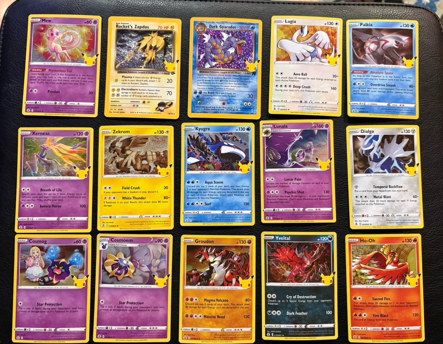 Pokemon TCG Celebrations 25th Anniversary Holo Card Lot Of 17 Nm/lp