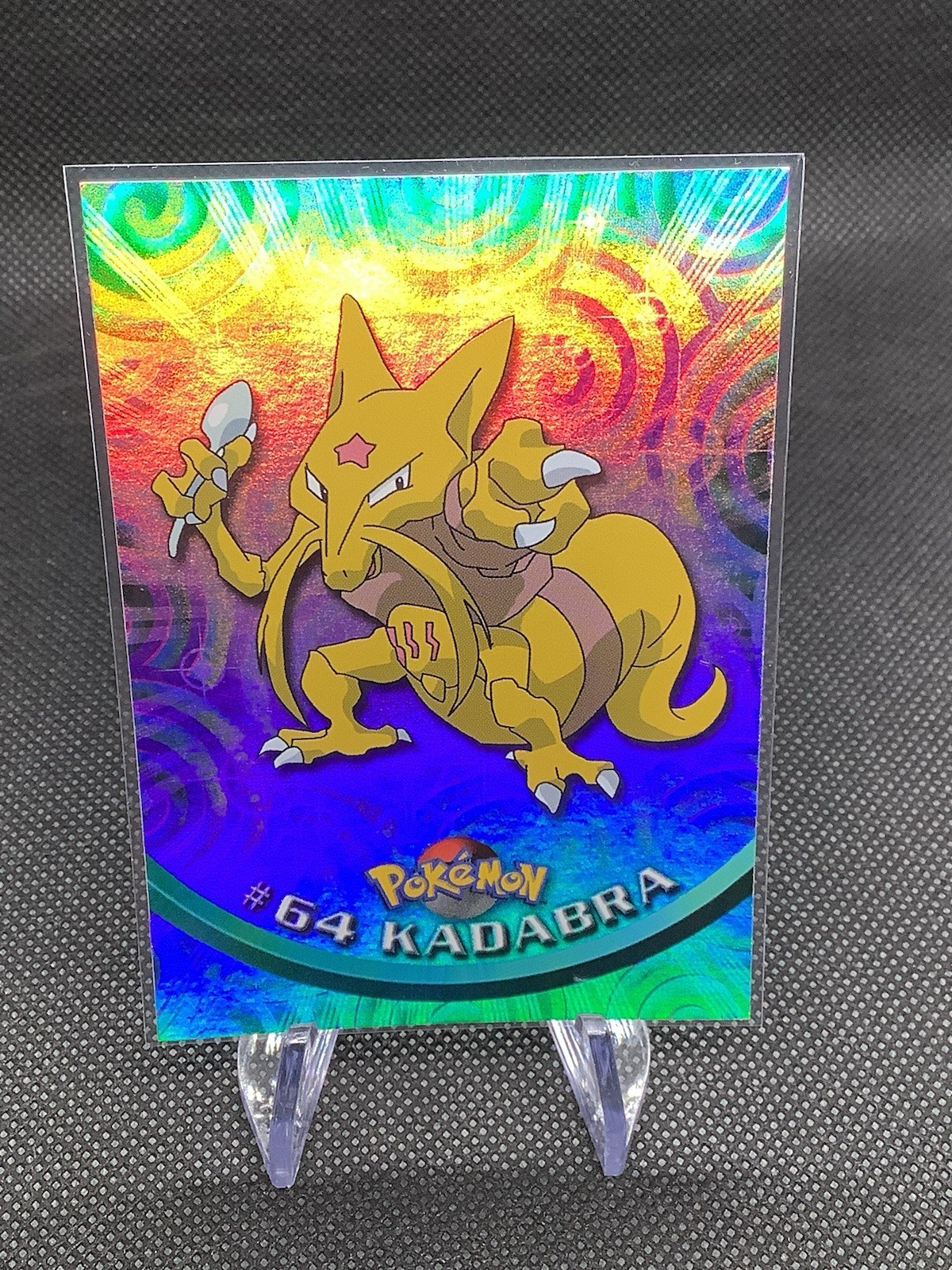 1999-2000 Topps Pokemon Kadabra Rainbow Foil #64 TV Animation Edition