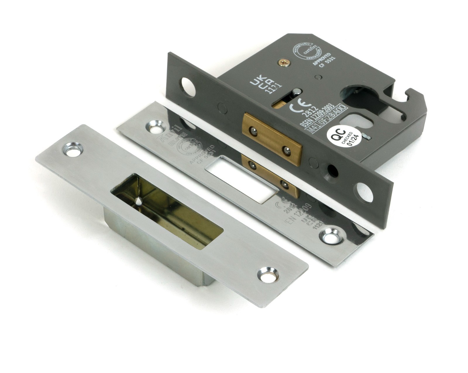 From The Anvil 51455 Polished SS 2.5"" Euro Profile Dead Lock