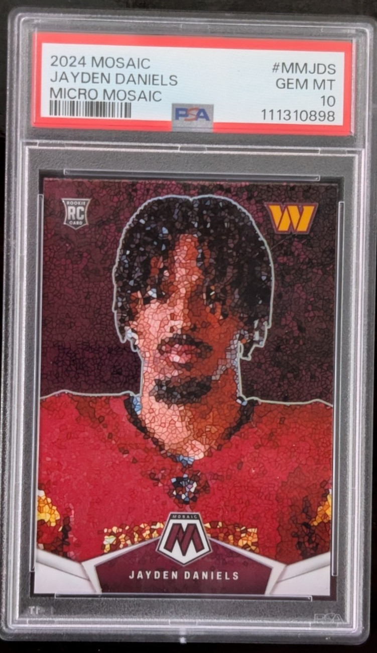 2024 Panini Mosaic Jayden Daniels ROOKIE Micro Mosaic CASE HIT SSP PSA Gem 10