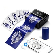Tattoo Stencil Printer with pcs Tattoo Transfer Paper Wireless Bluetooth