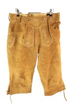 CUIR CRAFT braune Trachten Leder bayrische Lederhose Reithose Größe 30 Herren