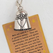 Guardian Angel Bell Motorcycle Bell Good Luck Keychain Bell,Blessing Bell Friend