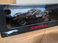 Hot Wheels Elite Ferrari 599XX No.55 Black 1/18 Racing Model