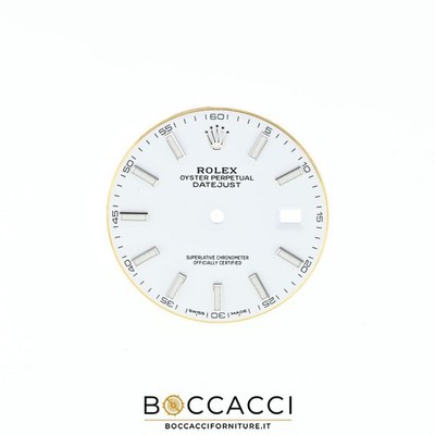 ROLEX weißes Zifferblatt für Datejust 41 126300 126334 Chromalight (TOP ZUSTAND)