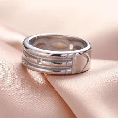 Stainless Steel Atlantis-ring Gold Silver Plated Anillo Atlante Acero Inoxidable
