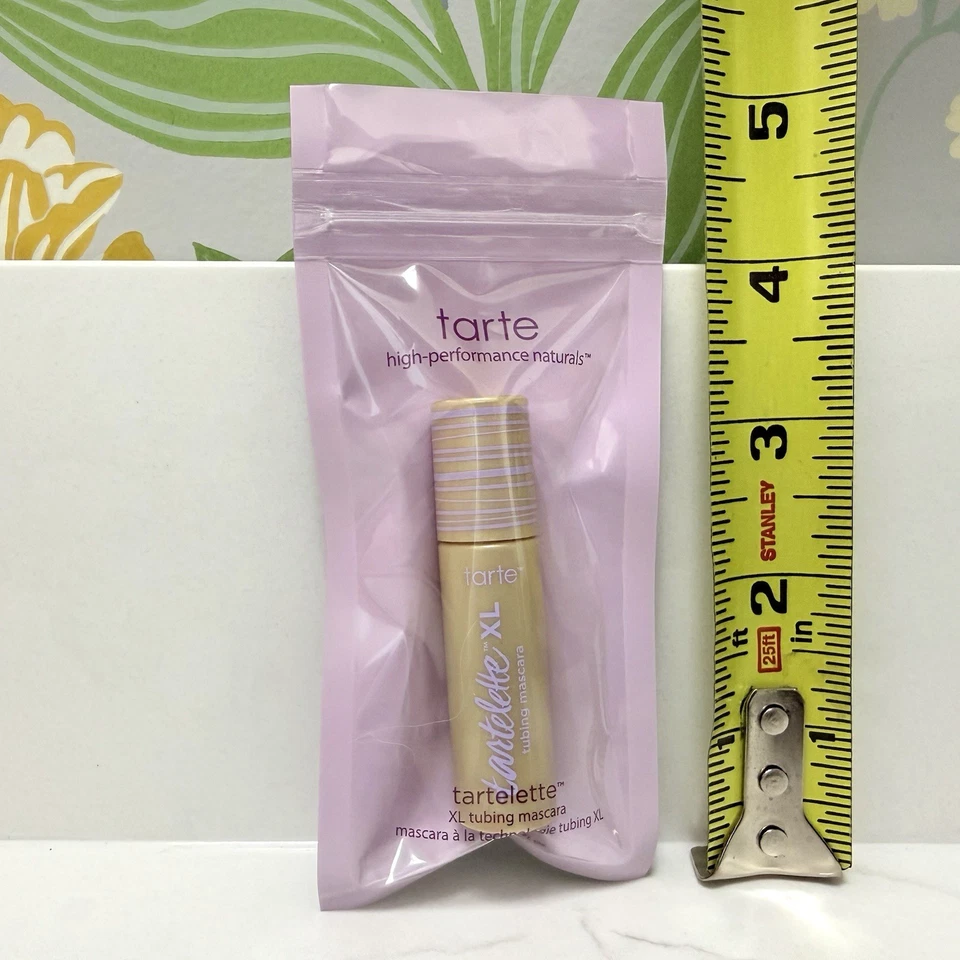 Máscara de pestañas Tarte Tartelette XL negra 0,067 oz cada x2 mini de viaje nueva sellada Foto 2 de 3