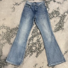 Lucky Brand Jeans Womens Size 8/29 Blue Stevie High Rise Flare Distressed Pocket