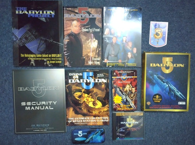 Babylon 5 Book Bundle/Graphic Novels/Fanzines, B5 watch and B5 PC software