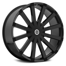Strada Gabbia Wheel 20x8.5 35 5x114.3 74.1 Black Single Rim
