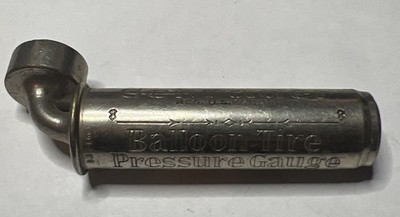 Vintage 1920s-1940s Schrader Tire Pressure Balloon Gauge 10-42lbs