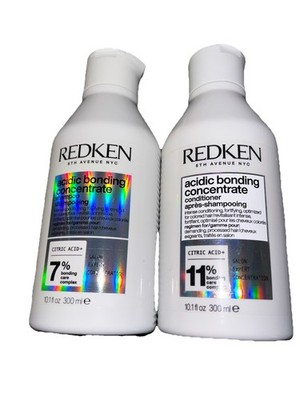 (2) Redken Acidic Bonding Concentrate Shampoo & Conditioner Duo 10.1oz Ea Bottle