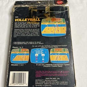 NES Volleyball Game  Nintendo Black Tab Boxed Mattel Version Volley Ball Box PAL