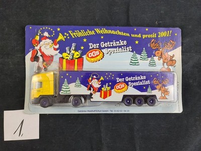 werbetruck 1:87, DGS Getränke, Weihnachten 2001, Erfurt, LKW, H0, Sehr Selten