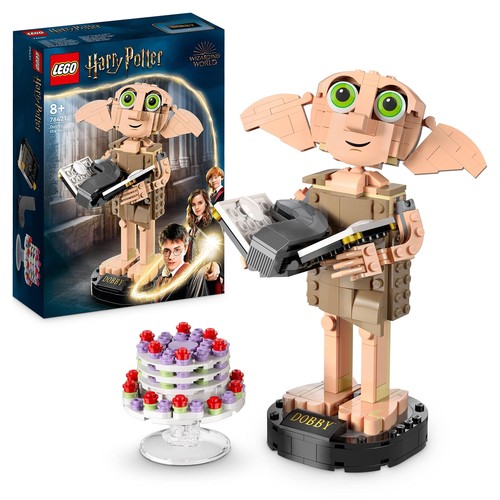 LEGO Harry Potter Dobby der Hauself Set, bewegliche ikonische Figur, Spielzeug,