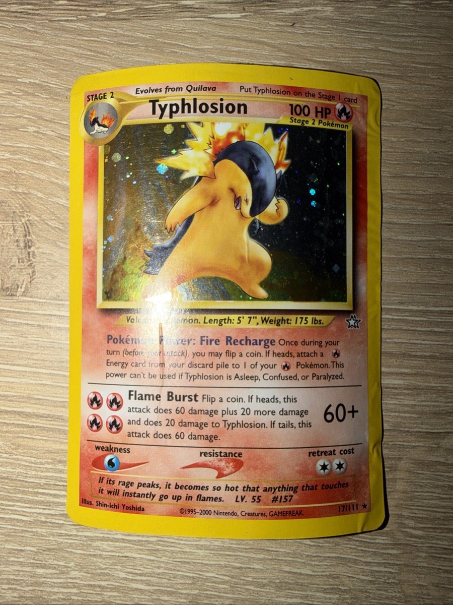 NEO GENESIS 1ST EDITION TYPHLOSION 17/111 HOLO - One Owner - Great
