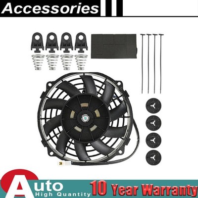 7'' Slim Radiator Fan for Compact Car 12V Reversible 800CFM Universal Push/Pull