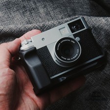 Wooden Metal Attachment Grip Flannel Base for XHalf Fujifilm X-Half Camera New