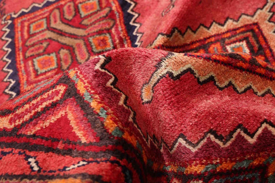 Alfombra de corredor tradicional oriental vintage anudada a mano de 3'7" x 9'4" Foto 3 de 4