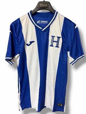 Honduras National Team Soccer Jersey Joma Blue White Football Shirt Size L