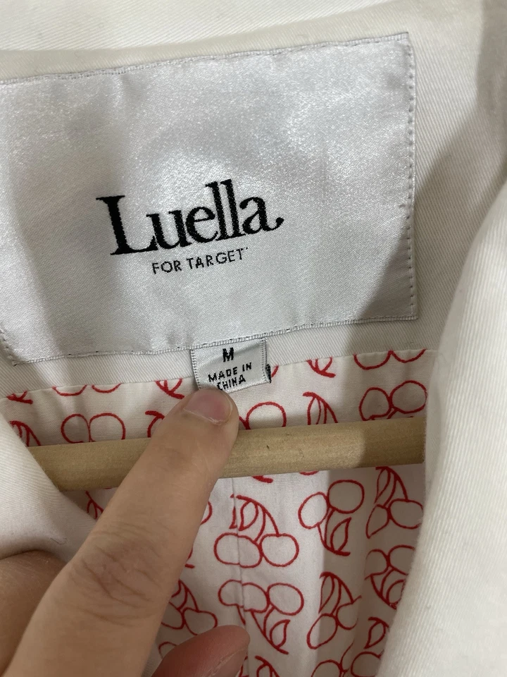 Jaqueta Blazer Luella For Target Feminina Forrada Branca Tamanho Médio - Imagem 3 de 4