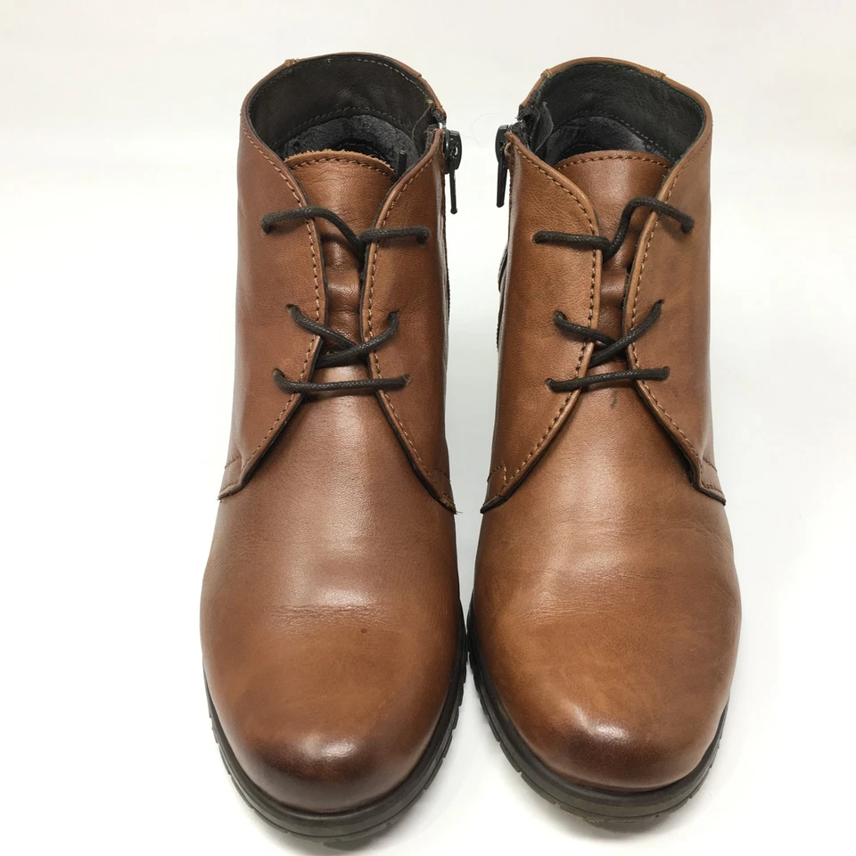 Spring Step Itilia Ankle Boots Booties Shoes Womens Size 6.5-7 US 37 EU Brown - Image 4 of 4