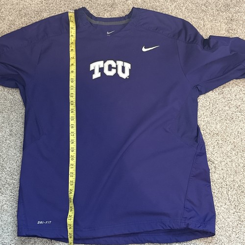 TCU Horned Frogs Pullover Mens L NCAA Football Nike Dri Fit - Picture 7 of 9