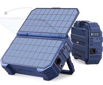 BROWEY DS-S1600 Solar-Generator tragbar mit klappbarem Solarpanel LCD