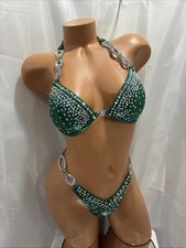 Figure Competition suit Emerald Green 32B  CU...
