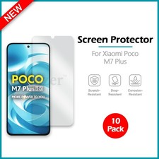 10-Pack LCD Ultra Clear HD Screen Protector for Android Xiaomi Poco M7 Plus