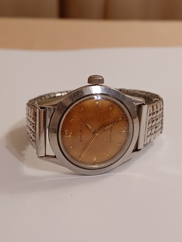 Vintage Men's Stainless Benrus Wrist Watch Shock Absorber - Picture 7 of 8