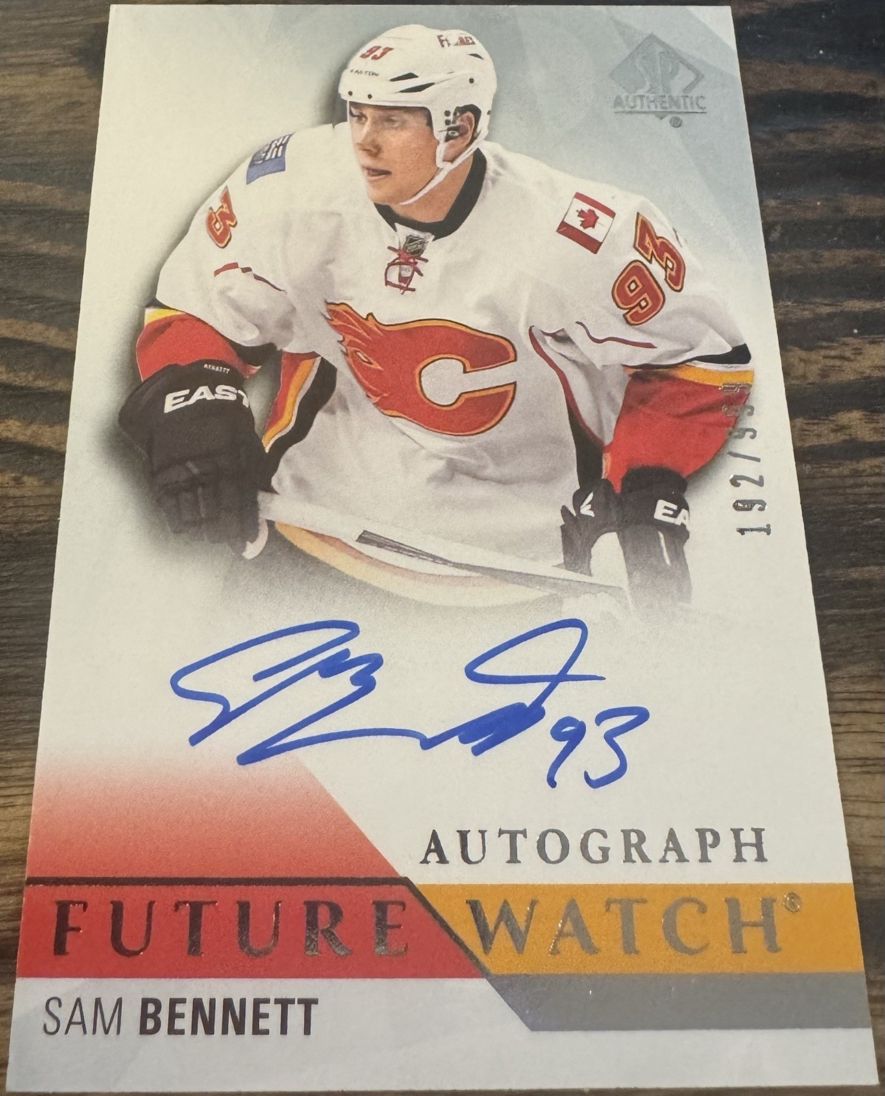 2015 SP AUTHENTIC #238 SAM BENNETT RC FUTURE WATCH AUTO ROOKIE /999